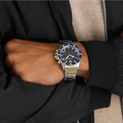 Emporio Armani Mario Chronograph Blue Dial Men's Watch 